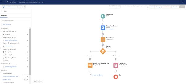 Screenflow Error Error Screen Message Design in Screen Flows - Salesforce Break