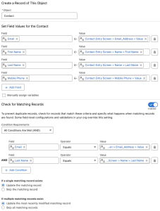 Create by Checking a Matching Record in Flow - Salesforce Break