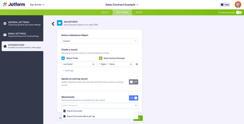 Attach Signed Documents to Salesforce Records