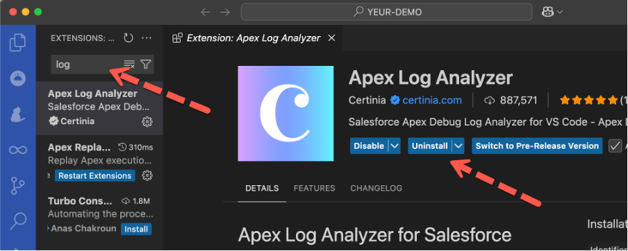 Apex Log Analyzer Visual Studio code Extension