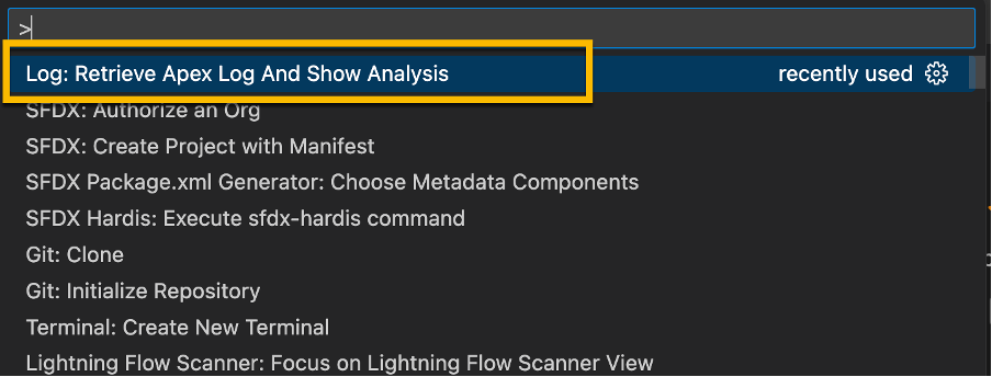 Apex Log: Retrieve Apex Log and Show Analysis