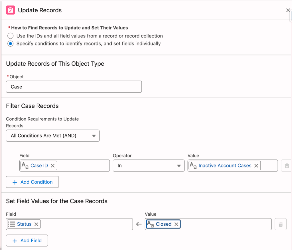 Update Records With IN