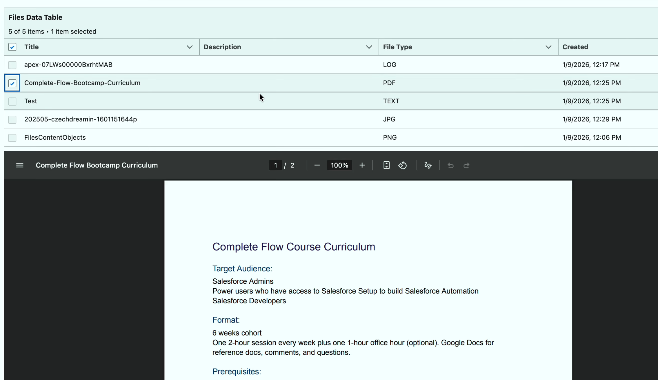 File Preview Screen Component in Salesforce Flow