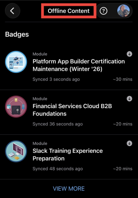 Offline Content Trailhead GO