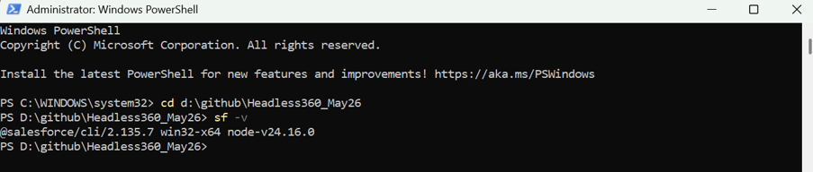 Command Line Interface up and running