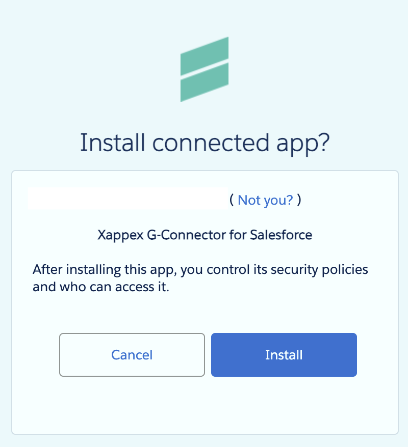Xappex Install Connected App